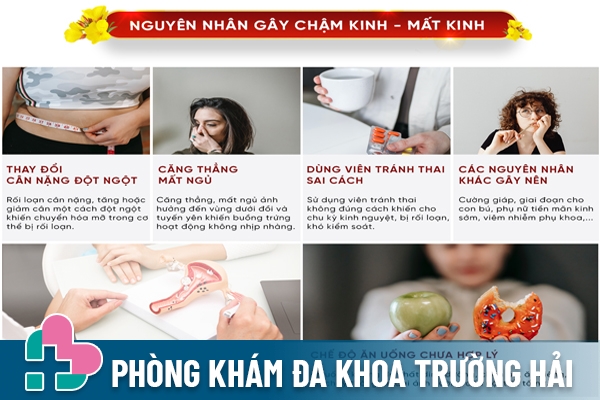 Nguyên nhân gây trễ kinh