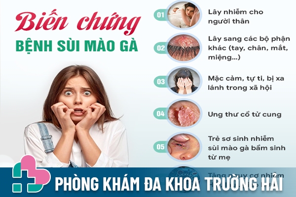 Những tác hại biến chứng do bệnh sùi mào gà gây ra 