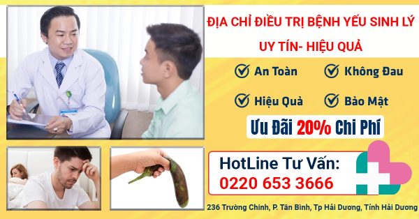 Địa chỉ điều trị bệnh yếu sinh lý uy tín ở Quận Lê Chân