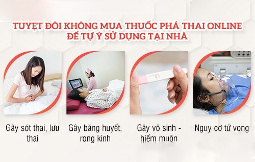 Tuyệt đối không mua thuốc phá thai online